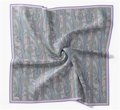 Silk Home Twill İpek Eşarp - 11542-09 Gümüş