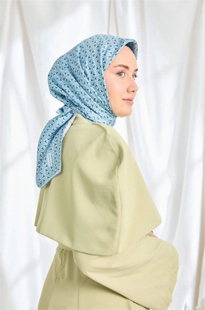 Silk Home Twill İpek Eşarp - 11547-06 Mavi