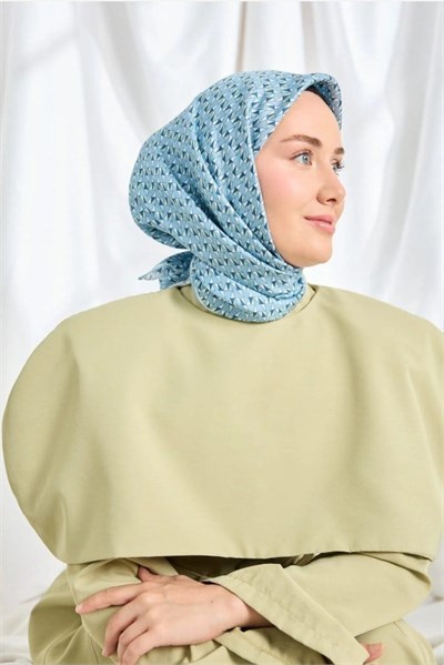Silk Home Twill İpek Eşarp - 11547-06 Mavi