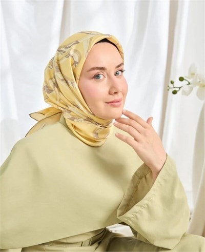 Silk Home Twill İpek Eşarp - 11548-09 Sarı