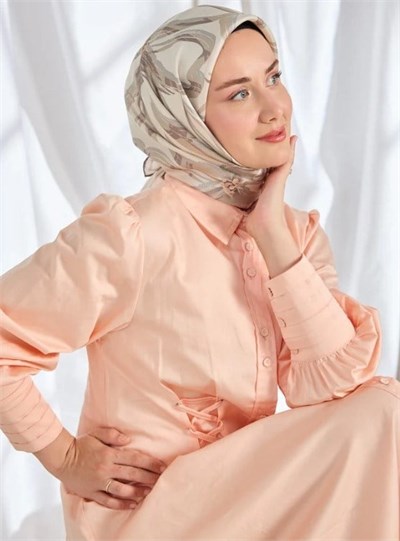 Silk Home Twill İpek Eşarp - 11548-11 Taş