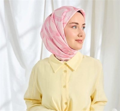 Silk Home Twill İpek Eşarp - 11548-24 Pembe
