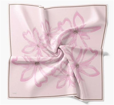 Silk Home Twill İpek Eşarp - 11548-24 Pembe