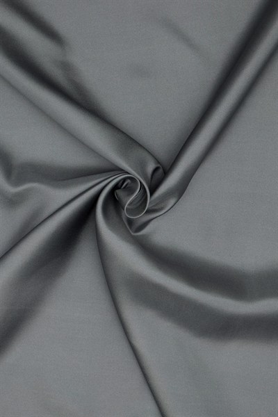 Vakko Düz Twill İpek Eşarp - Füme
