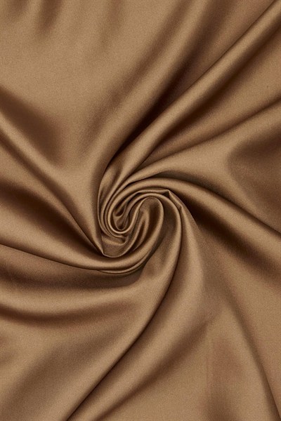 Vakko Düz Twill İpek Eşarp - Kahve
