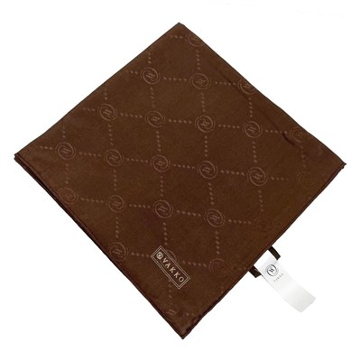 Vakko Pamuk İpek Eşarp - Monogram - Acı Kahve
