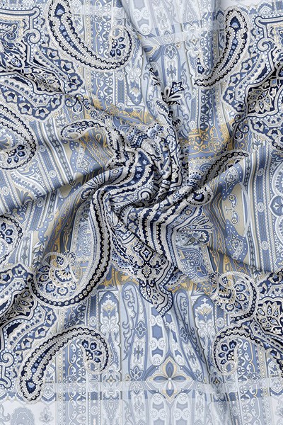 Vakko Twill İpek Eşarp - 2688-68 Lacivert