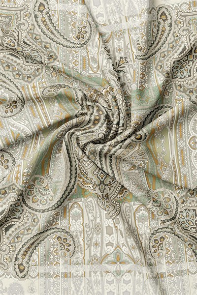 Vakko Twill İpek Eşarp - 2688-69 Ekru