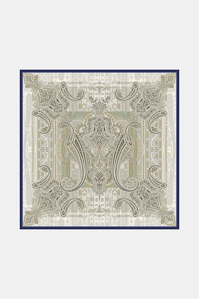 Vakko Twill İpek Eşarp - 2688-69 Ekru