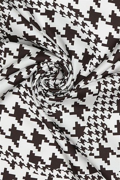 Vakko Twill İpek Eşarp - 27263 - Kahverengi