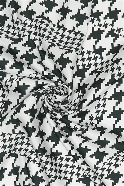 Vakko Twill İpek Eşarp - 27263 - Koyu Zümrüt