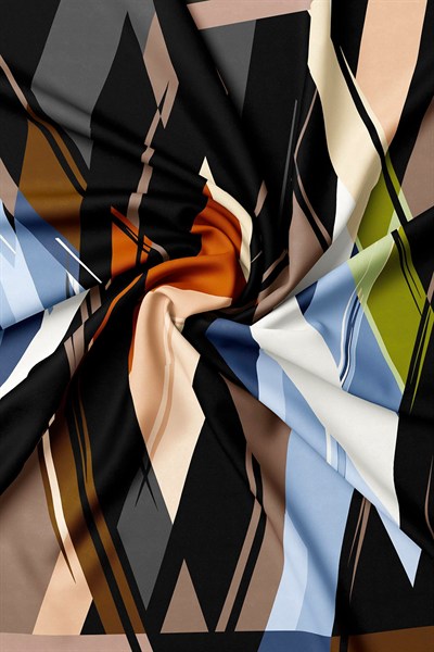 Vakko Twill İpek Eşarp - 40232-43 Açık Kahve
