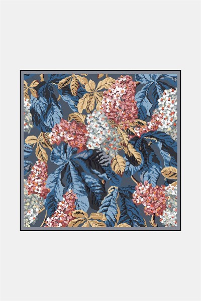 Vakko Twill İpek Eşarp - 40925-54 Antrasit