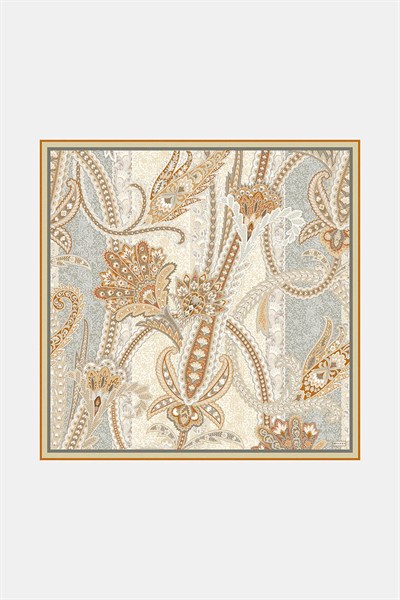 Vakko Twill İpek Eşarp - 4145-65 Soft Camel