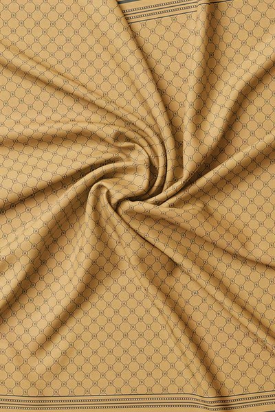 Vakko Twill İpek Eşarp - Özel Seri - Camel