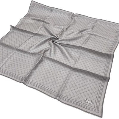 Vakko Twill İpek Eşarp - Özel Seri - Gri