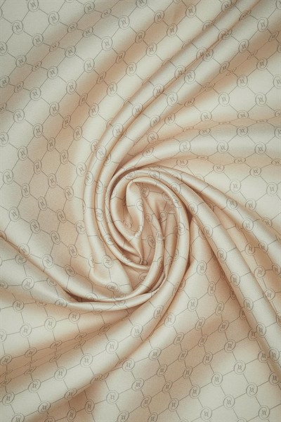 Vakko Twill İpek Eşarp - Özel Seri - Soft Krem