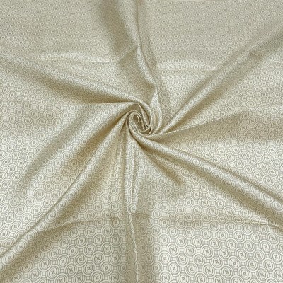 Vakko Twill İpek Eşarp - Yeni Monogram - Krem Sarı