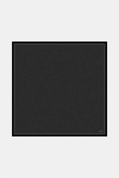Vakko Twill İpek Eşarp - Yeni Monogram - Füme
