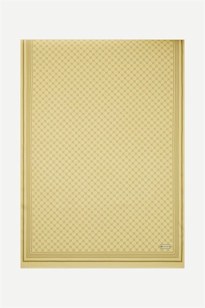 Vakko Twill İpek Şal - Özel Seri - Sarı