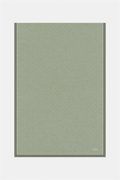Vakko Twill İpek Şal - Yeni Monogram - Koyu Mint