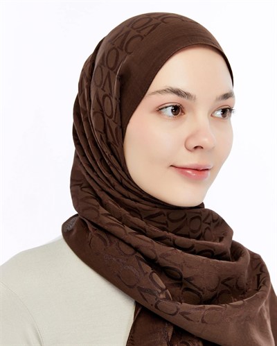 Valentino Orlandi Alia Şal - 2 - Çikolata