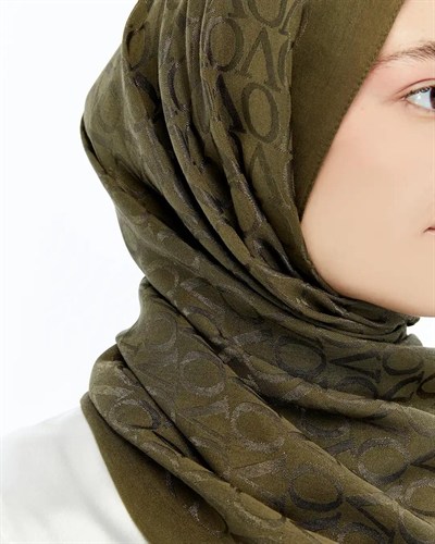 Valentino Orlandi Alia Şal - 2 - Haki