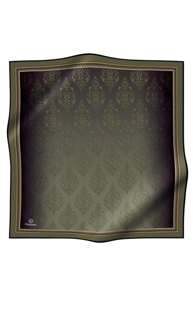 Vissona Twill İpek Eşarp - 10655 - 0011 Haki