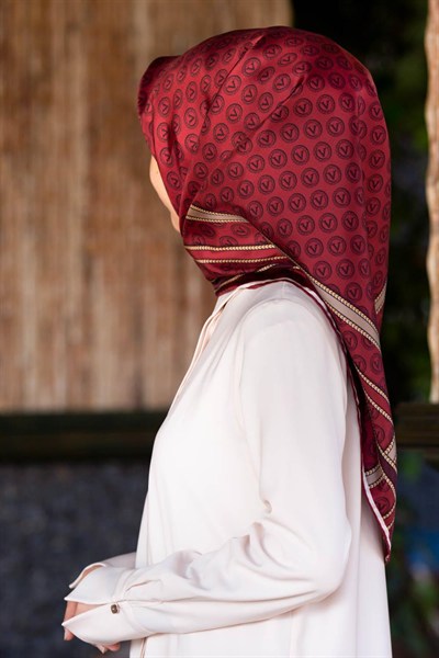Vissona Twill İpek Eşarp - 16505 - 0018-0004