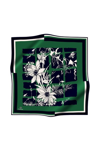 Vissona Twill İpek Eşarp - 51019 - 0036-0033