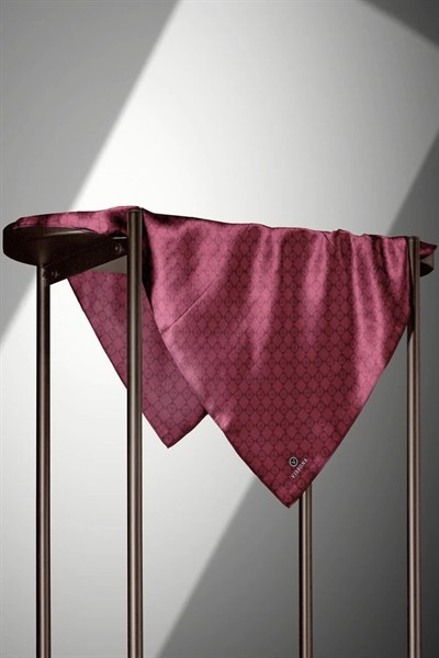 Vissona Twill İpek Eşarp - 51495 - 0021 Bordo