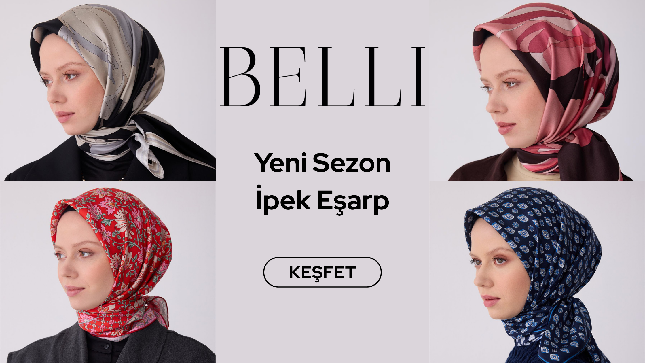 Belli İpek Eşarp