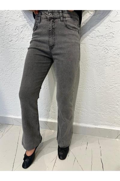 Denim Pantolon Gri