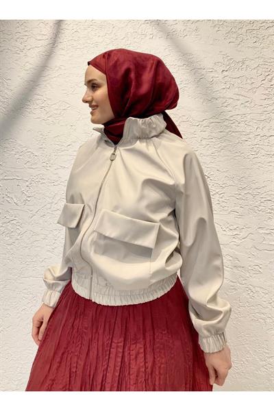 Lıne kısa ceket krem