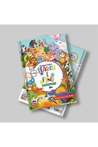 Search & Find +3 Yaş Eğlence Puzzle Hayvanlar (Ara Bul)
