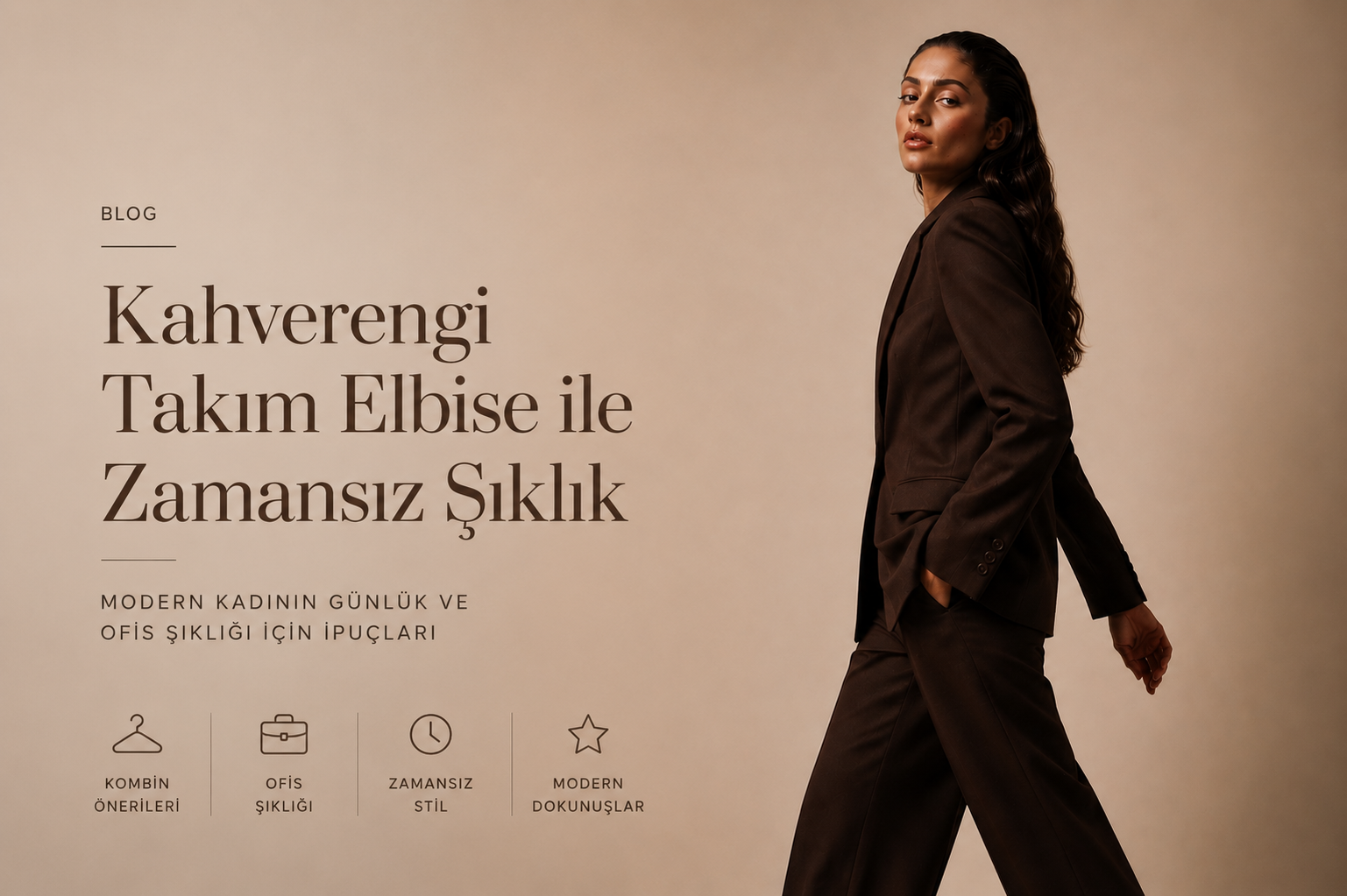 modern kadın stili,kahverengi takım elbise,kadın takım elbise,kadın blazer ceket,takım elbise kombinleri
