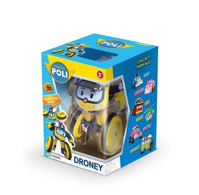 ROBOCAR POLİ TRANSFORMİNG ROBOT FİGÜR - DRONEY