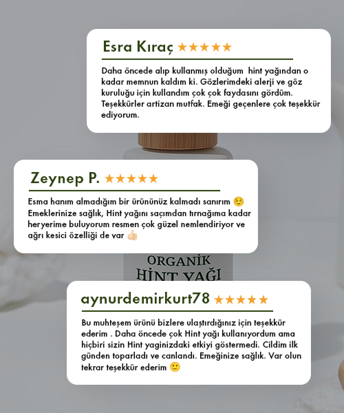 Organik Hint Yağı kullanıcı yorumları