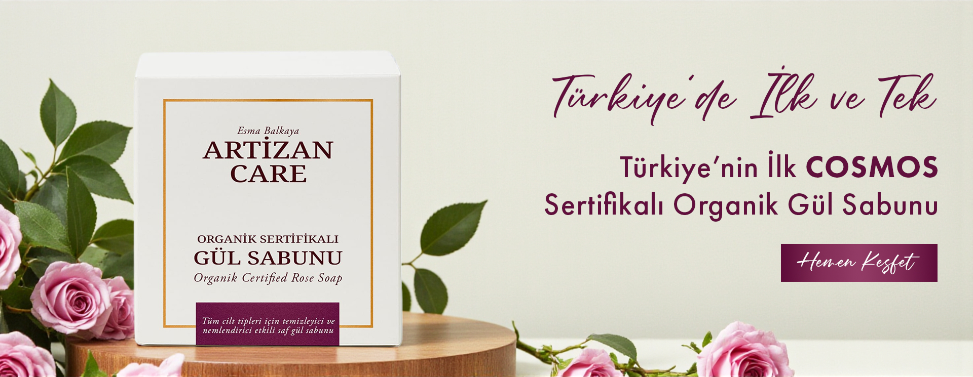 Organik Gül Sabunu Banner