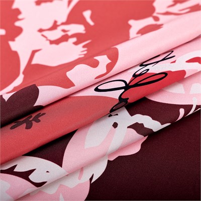 Bahar Çiçekleri Desen İpek Twill Eşarp