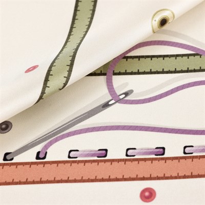 Canvas Desen İpek Twill Eşarp