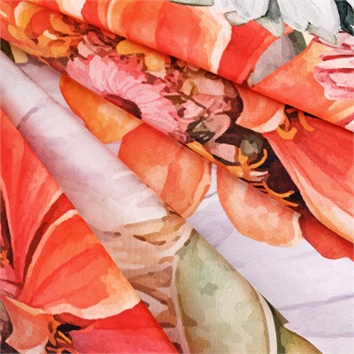 Çinya Desen İpek Twill Eşarp