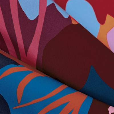 Colorfull Desen İpek Twill Eşarp