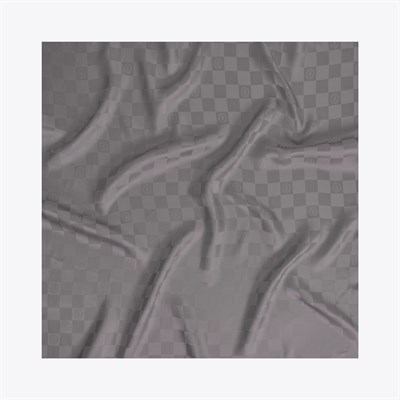 Damalı Jakarlı İpek Twill Eşarp