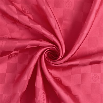 Damalı Jakarlı İpek Twill Eşarp