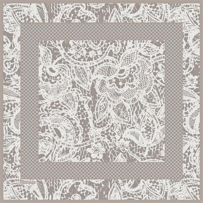 Lace Desen İpek Twill Eşarp
