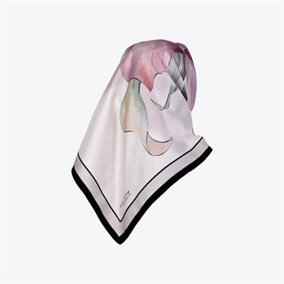Nilüfer Desen Exclusive İpek Twill Eşarp
