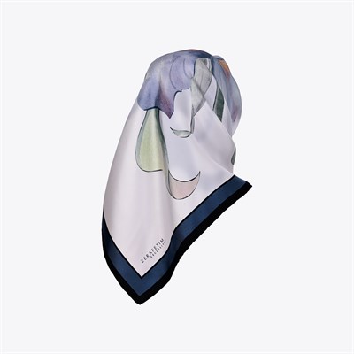 Nilüfer Desen Exclusive İpek Twill Eşarp