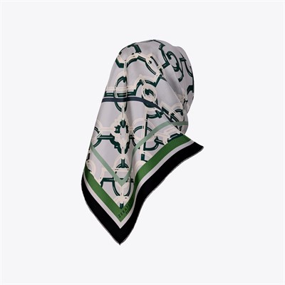 Selçuklu Desen Exclusive İpek Twill Eşarp