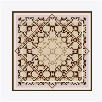 Selçuklu Desen Exclusive İpek Twill Eşarp